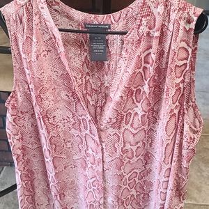 XL women's snake print blouse